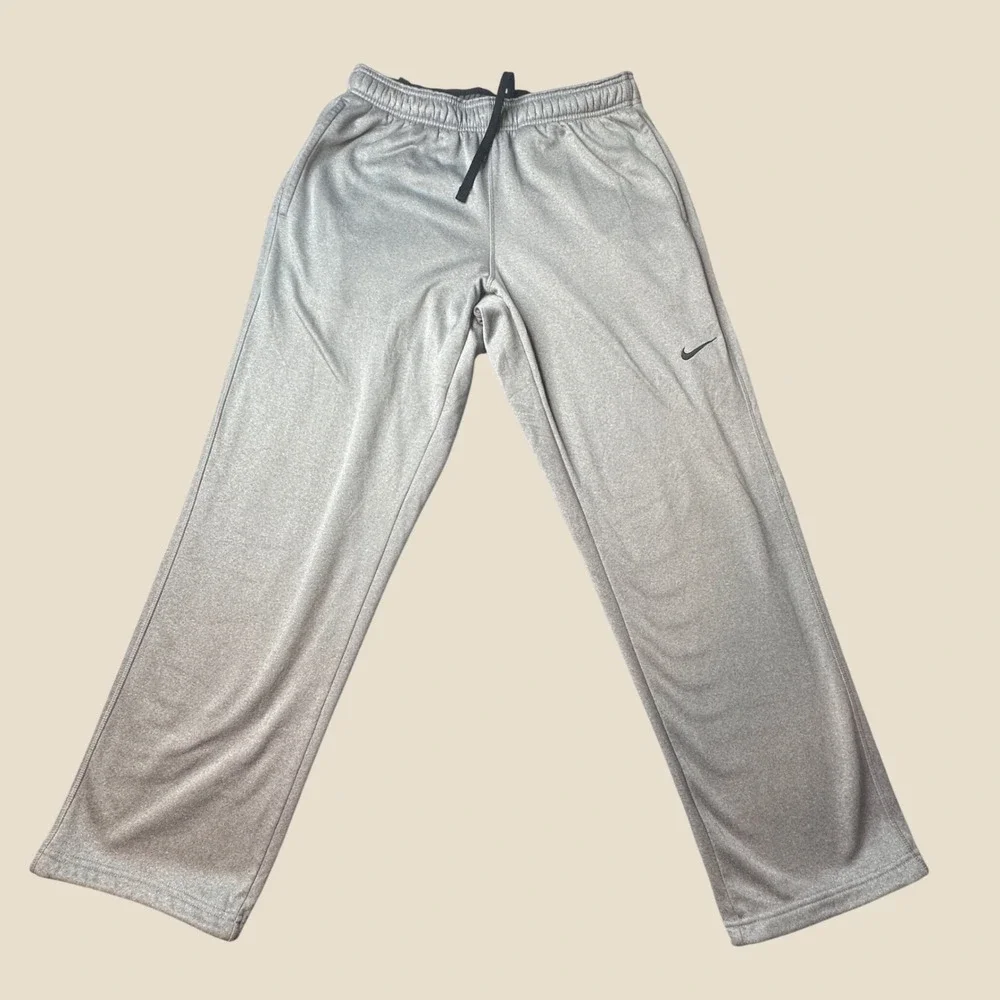 Nike Pants Mens Large Therma-FIT Gray Straight Leg Training 639904-064